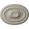 Ekena Millwork Saverne Ceiling Medallion, Hand-Painted Pot of Cream Crackle, 18 1/2"W x 13 1/2"H x 1 7/8"P CM18SAPCC - alternate 1